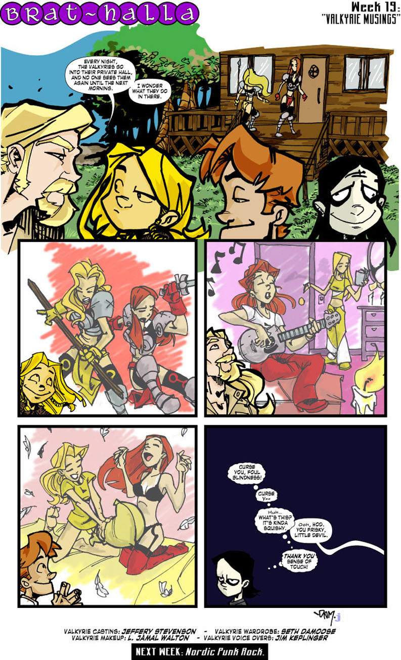 Brat-halla: Webcomic of the Young Norse Gods » #19 – Valkyrie Musings Brat-halla: Webcomic of the Young Norse Gods » #19 – Valkyrie Musings